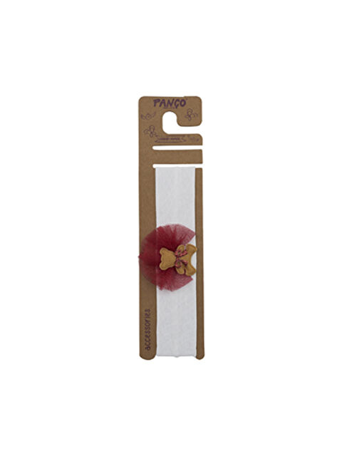 Panço Kız Çocuk Ayıcık Detaylı Beyaz Saç bandı - S000449026-20063