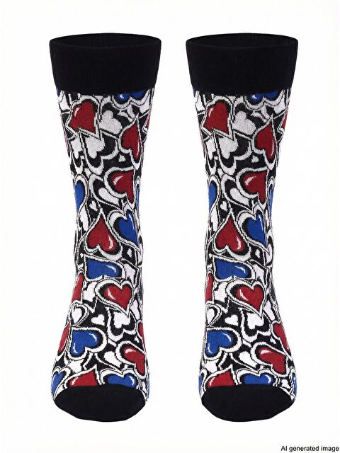 Ozzy Socks Kalp Desenli Soket Çorap
