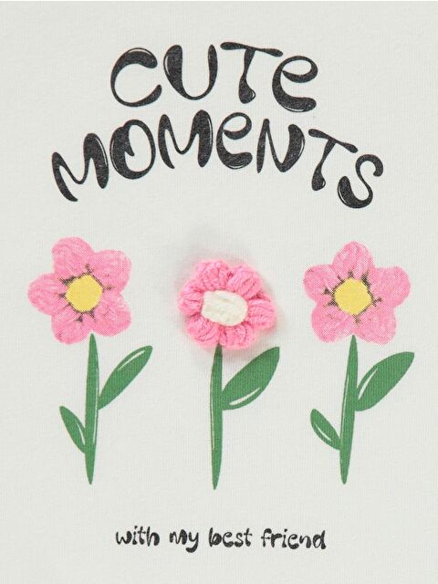 Civil Girls Moment Baskılı 2-5 Yaş Sweatshirt - Ekru 2-3 Yaş - S000296635-19965