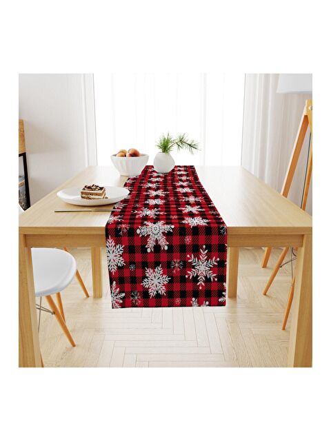 Evmila Yılbaşı Desenli Runner Modeli 40x140 cm - S000087634-23173