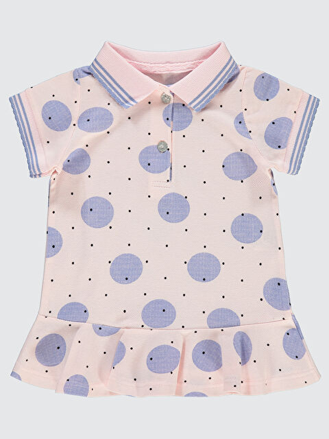 Kumru Kız Bebek Elbise 6-18 Ay Pembe