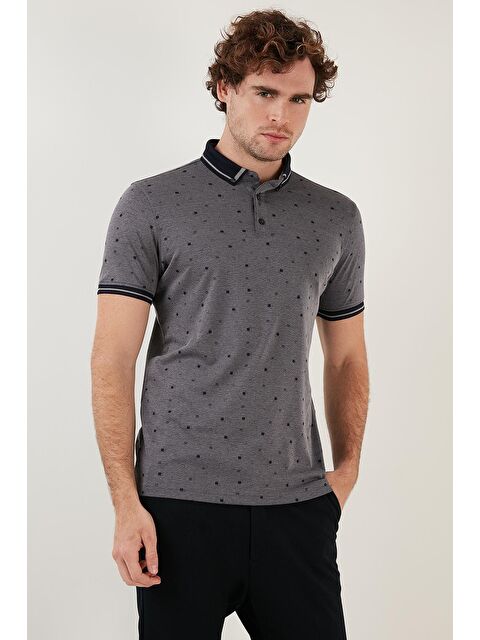 Buratti Pamuk Karışımlı Desenli Slim Fit Polo Tişört 646B3210 - S000001329-21164