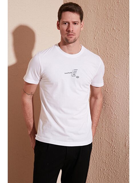 Buratti %100 Pamuk Regular Fit Bisiklet Yaka Tişört 5902623 - S000001330-20063