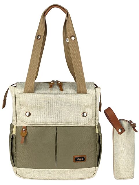 Stylo Platinum (2 In 1) Anne Bebek Bakım Sırt Ve Omuz Çantası - Bej Standart - S000295715-19928