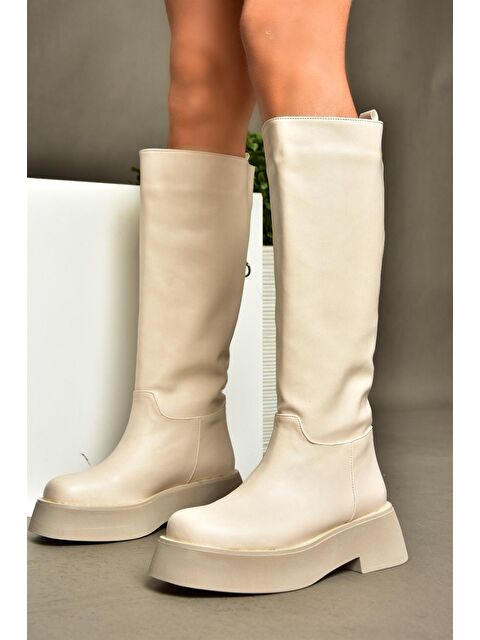 Fox Shoes R6100670 Bej Kadın Çizme - S000081070-19928