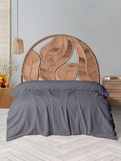 Dolce Bonita Home Wellsoft Fitilli Battaniye 200X220 Gri - S000492798-20600