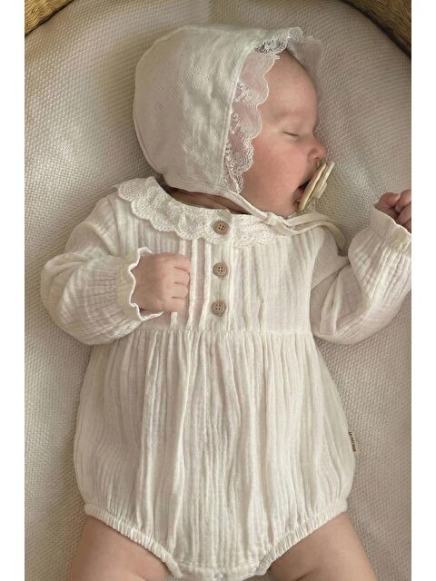 CİGİT Kız Çocuk Müslin Çıtçıtlı Body - S000369960-19965