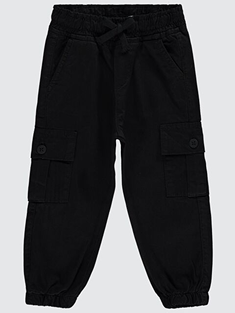 Civil Boys Bel Paça Lastikli Kargo Cepli 2-5 Yaş Pantolon - Siyah 4-5 Yaş - S000198589-19351