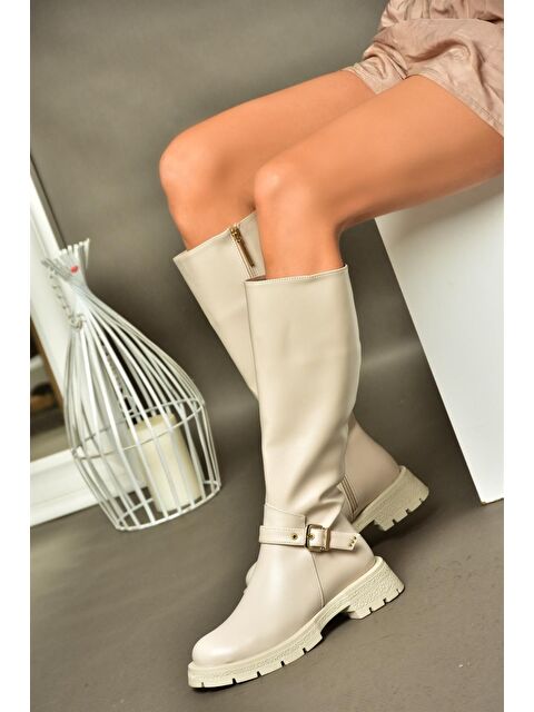 Fox Shoes R5180968 Bej Kadın Çizme - S000081188-19928