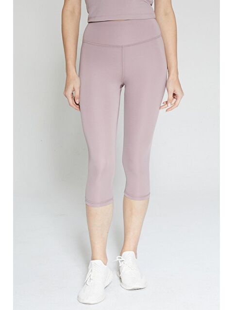 Chandraswear Rose Kadın Yüksek Bel Soft Touch Kapri Diz Altı Tayt - Fiona - S000029002-20024