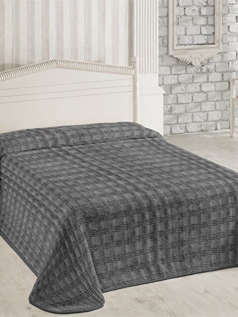 Dolce Bonita Home Wellsoft Accordıon Battaniye 200x220 Antrasit - Uyku Bandı Hediyeli - S000492185-29666