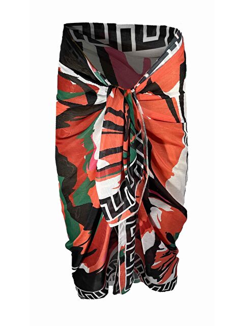 Bolder Amara Büyük Çiçek Desenli Pareo - S000012421-24085