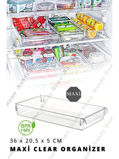 Nandy Home MAXİ New Clear Buzdolabı & Dolap İçi Düzenleyici Organizer - S000012430-26865