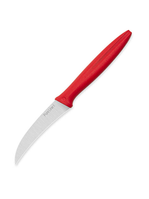 PİRGE Pure Line Kırmızı Kıvrık Soyma Bıçağı 9cm - S000287024-20045