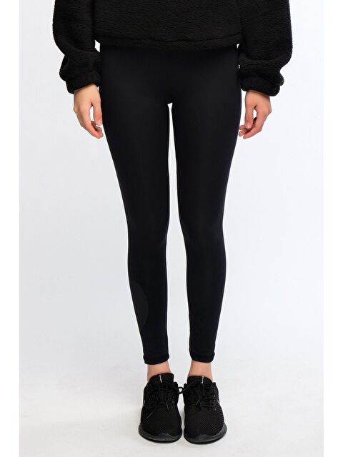 Chandraswear Siyah Kadın Yüksek Bel Soft Touch Spor Tayt - Lemina - S000029007-19351