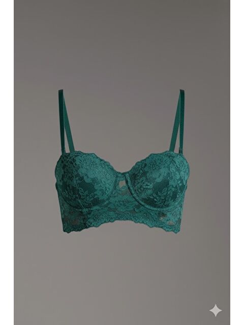 C&City Destekli Straplez Büstiyer C15120 Yeşil - S000222009-18194