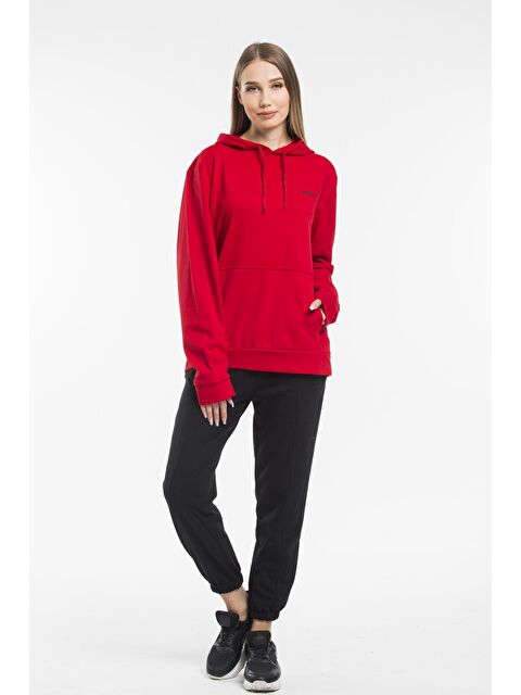 Süperlife Kadın Kapüşonlu Regular Fit Baskılı Sweatshirt SPR21K61 - S000014728-20045