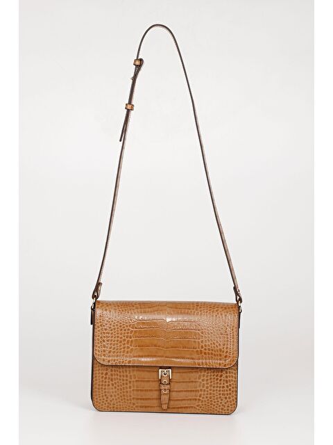 GÖNDERİ(R) Platinum Hakiki Deri Orta Boy Kadın Omuz Çantası Q8254 - S000049023-19351