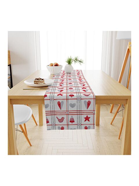 Evmila Yılbaşı Desenli Runner Modeli 40x140 cm - S000087646-23173