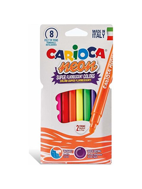 Carioca Neon Yıkanabilir Keçeli Kalem 8 Renk - S000079467-27074
