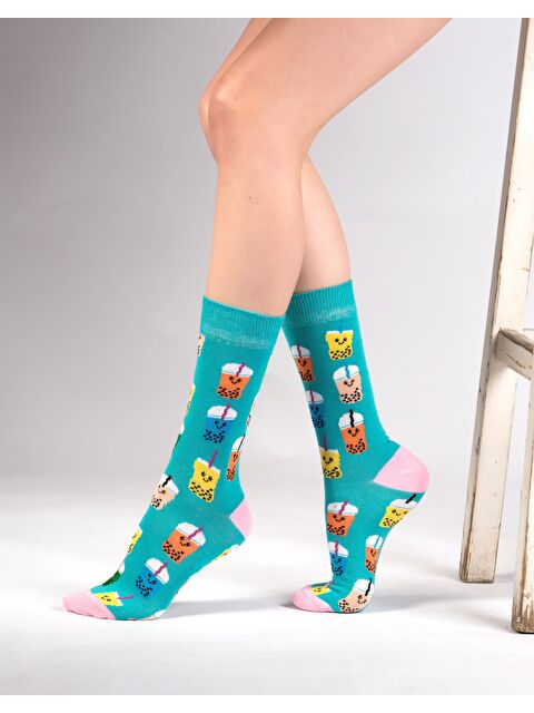 Ozzy Socks Drink Desenli Çorap - S000128321-34206