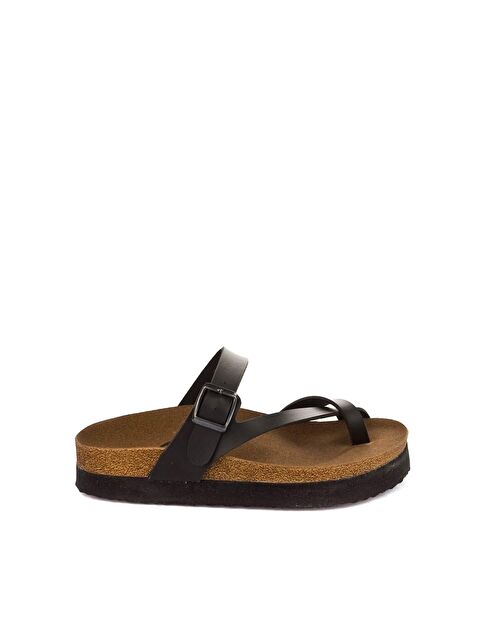 Fox Shoes B777753009 Siyah Kadın Terlik - S000052179-19351