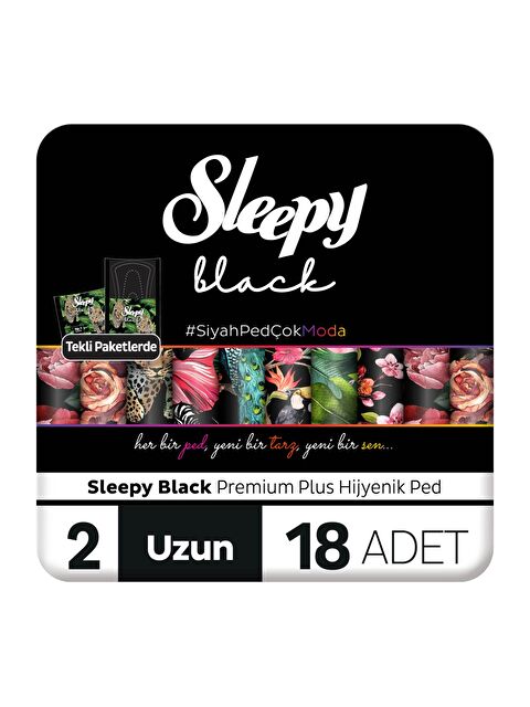 Sleepy Black Premium Plus Hijyenik Ped Uzun 18 Adet - S000434372-10231