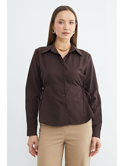 Fullamoda Basic Yanı Bağlama Detaylı Gömlek - S000455056-29704