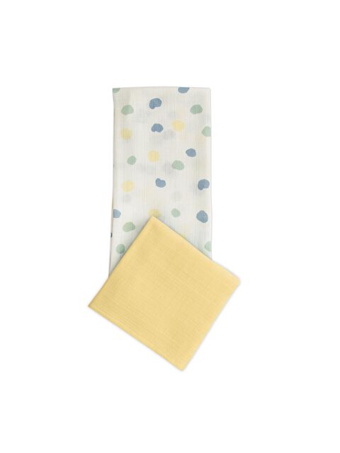 Jrmori 2'li Puantiye Desenli Çok Amaçlı Müslin 100x100cm - S000102988-20072