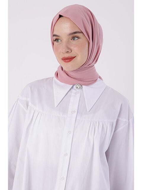 ALLDAY Pembe Medine İpeği Şal - S000067910-20024