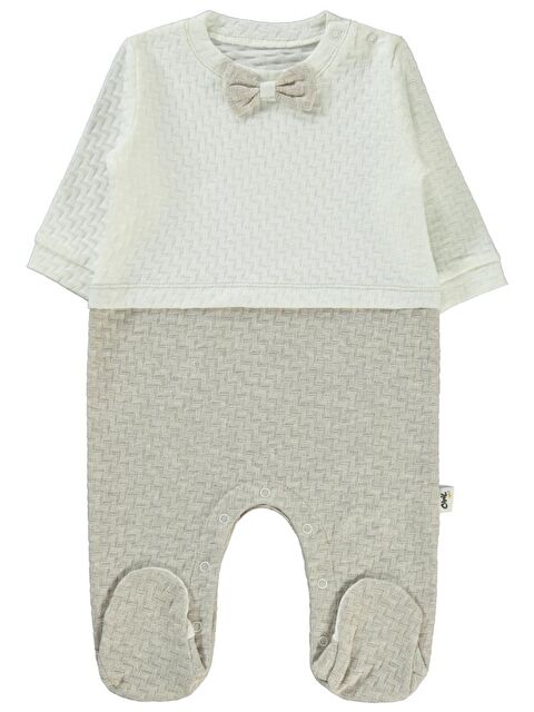 Civil Baby Desenli Papyonlu 1-6 Ay Tulum - Kahverengi 1-3 Ay - S000325057-19413