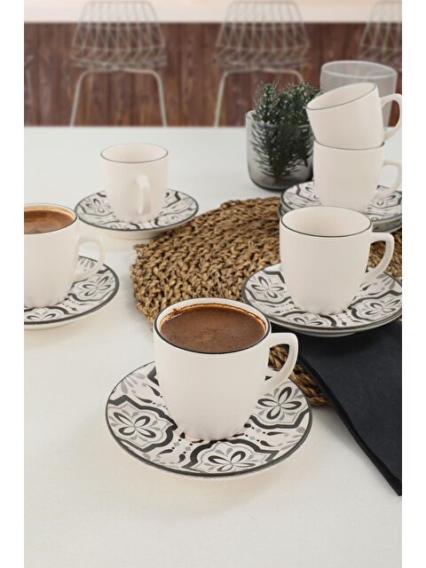 Keramika Aspen Kahve Takımı 12 Parça 6 Kişilik - S000049078-23173
