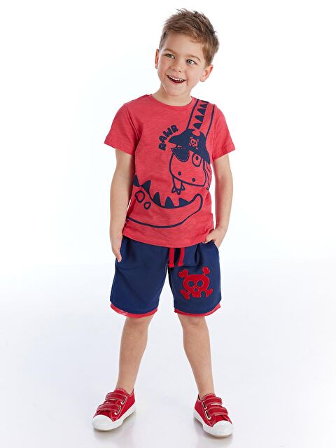 Denokids Korsan Dino Erkek Şort Takım - S000009295-23173