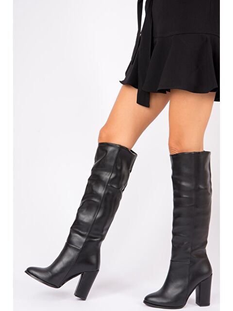 Fox Shoes G922920509 Siyah Kadın Çizme - S000056101-19351