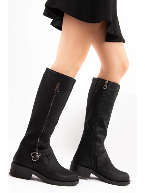 Fox Shoes E674270509 Siyah Kadın Çizme - S000056146-19351