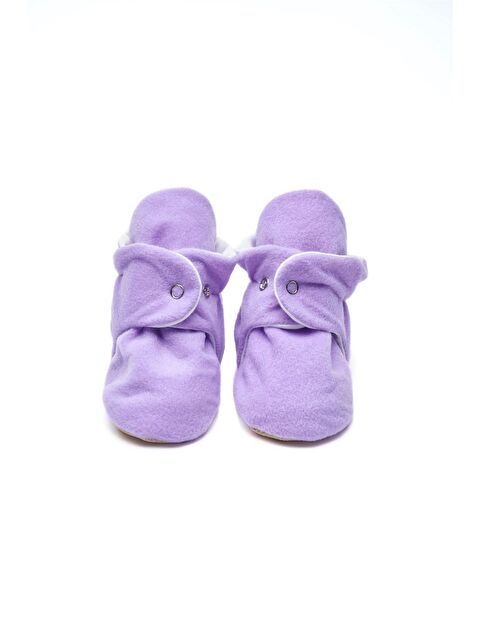 First Step Kaydırmaz Tabanlı Pamuk Astarlı Çıtçıtlı Lila Panduf - S000041610-17878
