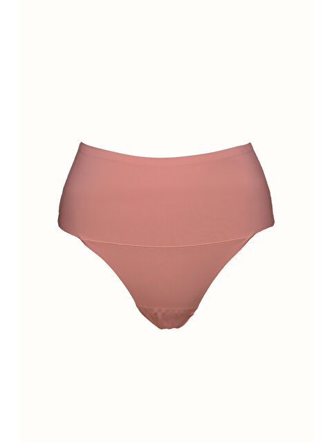 C&City C12806 Kadın Lazer Kesim Yüksek Bel İz Yapmaz String Gül Kurusu - S000222245-20028