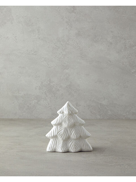 English Home Christmas Tree Dolomite Peçetelik 12x9x13 cm Beyaz - S000497581-20063