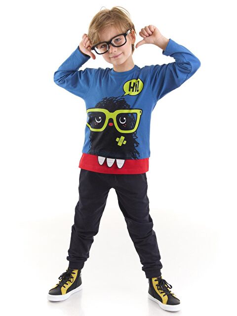 Denokids Monster Erkek Çocuk Tshirt Eşofman Altı Takım - S000009547-23173