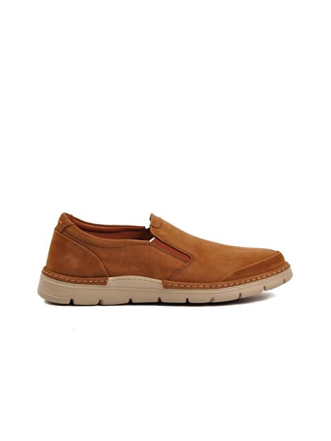 Ayakmod Taba Nubuk Hakiki Deri Erkek Loafer Ayakkabı 221973 - S000047067-37455