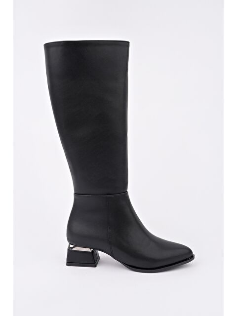 Muggo COLLİE Sivri Burun Yandan Fermuarlı Topuklu Kadın Çizme - S000443604-2530