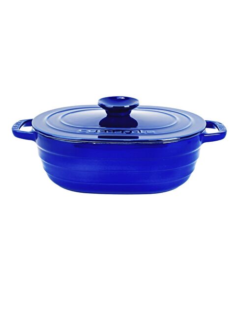 LAVA Oval Tencere Döküm Demir Kapak Experience Majolik Serisi Ölçü 24x33cm. - S000057412-17234