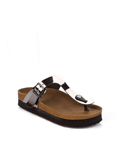 Fox Shoes B777731034 Platin Kadın Terlik - S000052189-29666