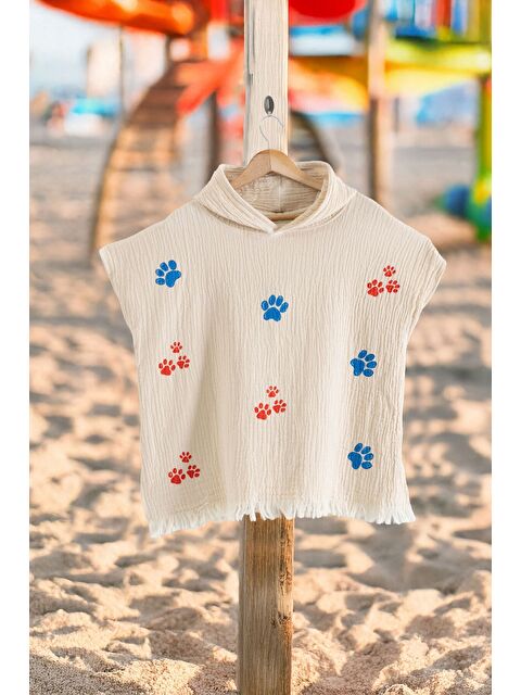 Varol Organik %100 Pamuk Müslin Çocuk Panço - Pati - S000417406-19966