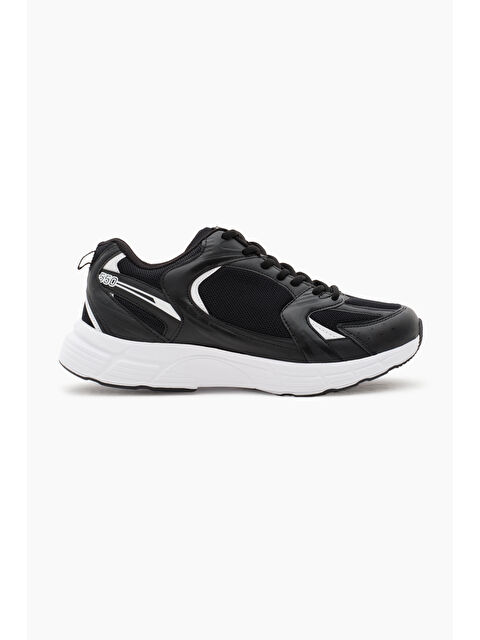 TONNY BLACK Unisex Siyah File Rahat Kalıp Faylon Taban Bağcıklı Spor Ayakkabı - S000125217-14430