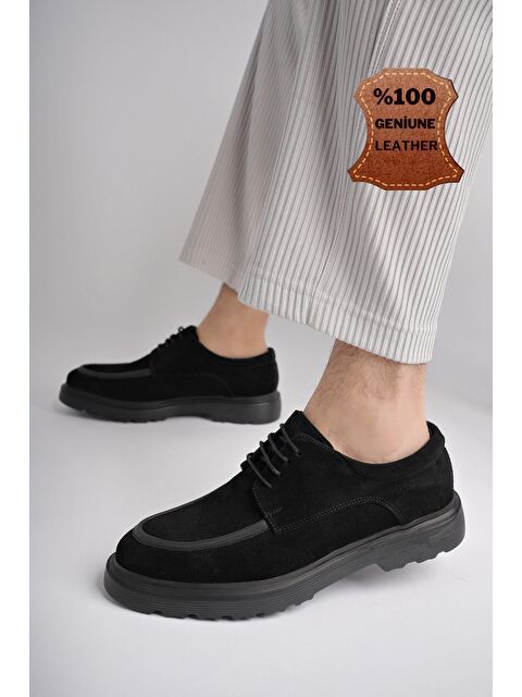 Muggo SAMUEL Günlük Klasik Hakiki Deri Casual Rahat Ortopedik Kalın Taban Erkek Ayakkabı - S000196203-19351