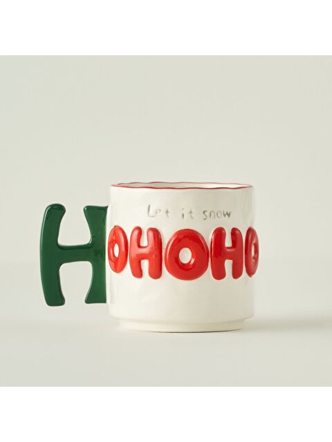 Bella Maison HoHoHo Yılbaşı Stoneware Kupa (360 cc)