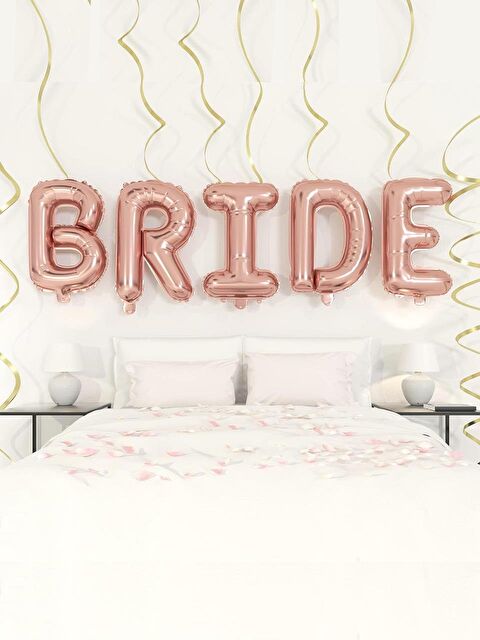 Parti Adresi Bride Folyo Balon Bekarlığa Veda Parti Balonu Rose Gold 86 cm - S000522946-27599