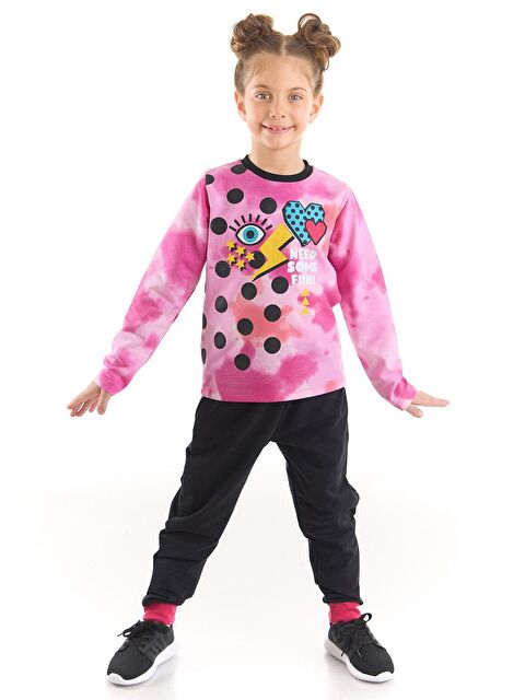 MSHB&G Retro Batik Kız Tişört Eşofman Altı Takım - S000005532-23173