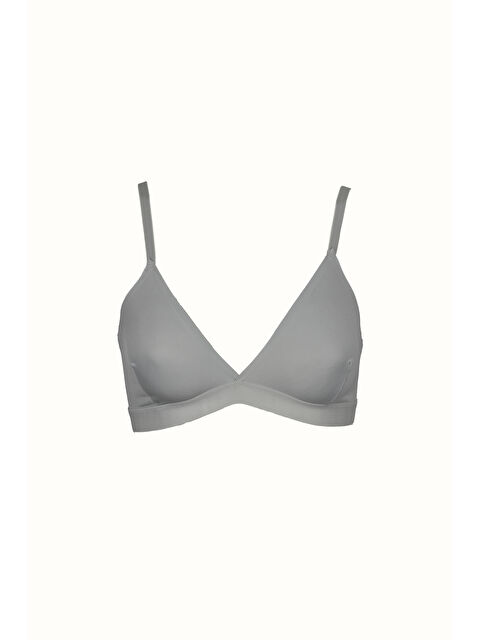 C&City C12809 Kadın Lazer Kesim Yapıştırma İz Yapmaz Sütyen Gri - S000222021-20600